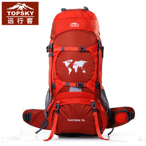 70L  Professional Mountaineering Bag Outdoor Travel Backpack Men And Women Waterproof Hiking Backpack 70L A4840