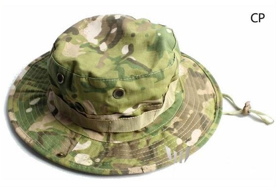 Outdoor Hiking Travel Boonie Cap Hunting Tactical Airsoft Military Camouflage Hat Camping Sun Cap Bucket Style Fisherman Hats
