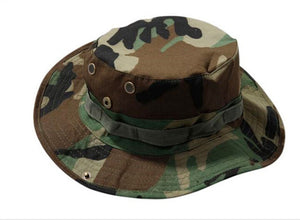 Outdoor Hiking Travel Boonie Cap Hunting Tactical Airsoft Military Camouflage Hat Camping Sun Cap Bucket Style Fisherman Hats