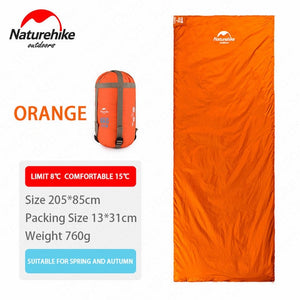 Naturehike Camping Mini Sleeping Bag Envelope Type Ultralight Splicing Portable Outdoor Sleeping Bag Camping Hiking Three Season