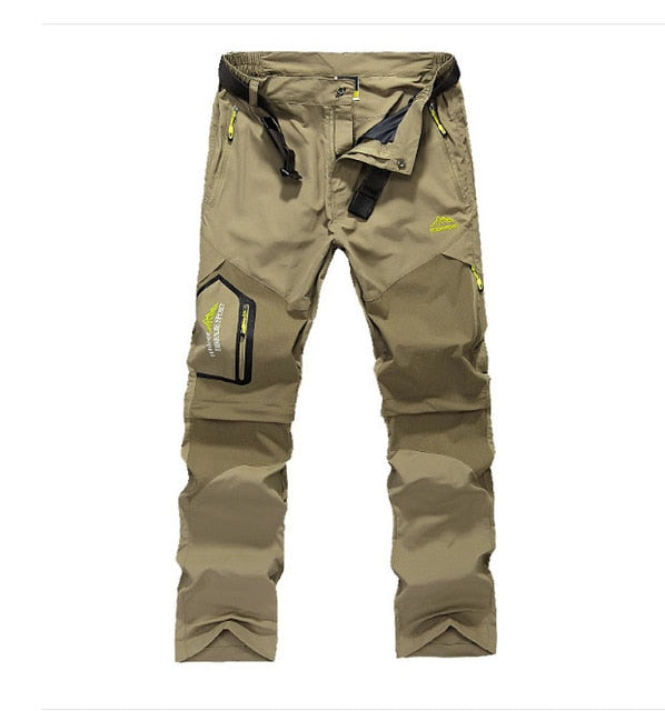 NUONEKO Quick Dry Removable Hiking Pants Outdoor 6XL Mens Summer Breathable Shorts Men Mountain Camping Trekking Trousers PN09