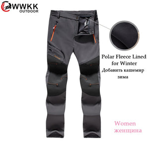 Waterproof Trekking Hiking Pants Men Softshell Fishing Camping Climb Ski tactical Trousers Summer Winter Breathable Outdoor Pant