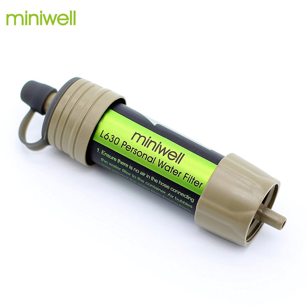 Miniwell survival water purifier for outdoor sport,activities and travel
