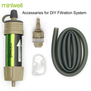 Miniwell survival water purifier for outdoor sport,activities and travel