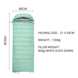 Blackdeer -18 degree Ultralight White Duck Down Sleeping Bag Splice Portable Outdoor Envelope Type Lazy Bag Camping Sleep Bags
