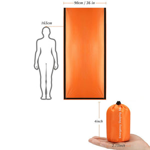 Emergency Sleeping Bag - Waterproof Lightweight Thermal Bivy Sack - Survival Blanket Bags Portable Nylon Sack Camping, Hiking