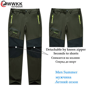 Waterproof Trekking Hiking Pants Men Softshell Fishing Camping Climb Ski tactical Trousers Summer Winter Breathable Outdoor Pant