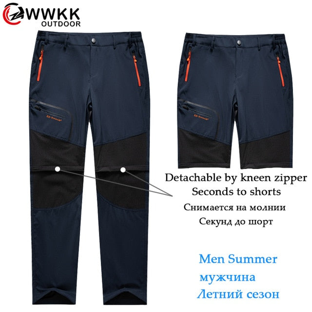 Waterproof Trekking Hiking Pants Men Softshell Fishing Camping Climb Ski tactical Trousers Summer Winter Breathable Outdoor Pant