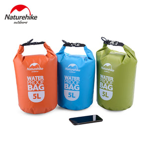 NatureHike 2L 5L Outdoor Waterproof Bags Ultralight Camping Hiking Dry Organizers Drifting Kayaking Swimming Bags NH15S222-D