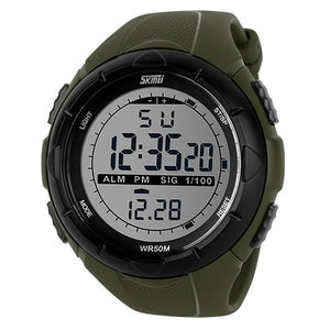 SKMEI Fashion Sport Watch Men Military Army Watches Alarm Clock Shock Resistant Waterproof Digital Watch Reloj Hombre 2019 New