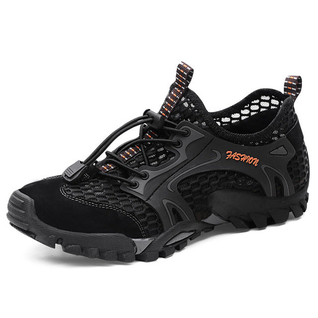 Summer Breathable Men Hiking Shoes Mesh Outdoor Men Sneakers Climbing Trekking Shoes Men Sport Shoes Quick-dry Water Shoes