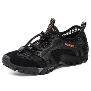 Summer Breathable Men Hiking Shoes Mesh Outdoor Men Sneakers Climbing Trekking Shoes Men Sport Shoes Quick-dry Water Shoes