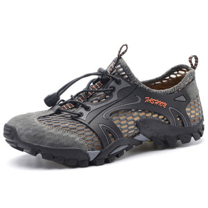Summer Breathable Men Hiking Shoes Mesh Outdoor Men Sneakers Climbing Trekking Shoes Men Sport Shoes Quick-dry Water Shoes