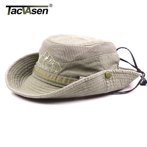 TACVASEN Military Men Tactical Hats Caps Sun Boonie Hat Summer Sun Protection Cap Men's Safari Army Fish Hunt Hats Adjustable