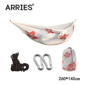 300*200cm Portable Camping Parachute Hammock Survival Garden Outdoor Furniture Leisure Sleeping Hamaca Travel Double Hanging Bed