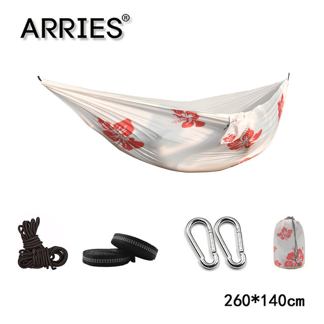 300*200cm Portable Camping Parachute Hammock Survival Garden Outdoor Furniture Leisure Sleeping Hamaca Travel Double Hanging Bed