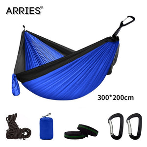 300*200cm Portable Camping Parachute Hammock Survival Garden Outdoor Furniture Leisure Sleeping Hamaca Travel Double Hanging Bed