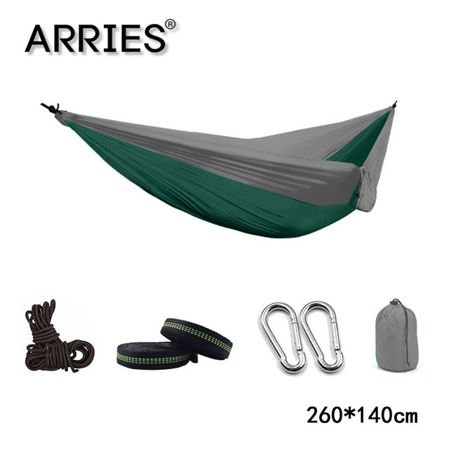 300*200cm Portable Camping Parachute Hammock Survival Garden Outdoor Furniture Leisure Sleeping Hamaca Travel Double Hanging Bed