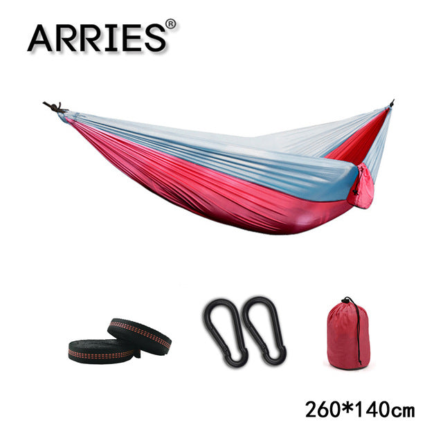 300*200cm Portable Camping Parachute Hammock Survival Garden Outdoor Furniture Leisure Sleeping Hamaca Travel Double Hanging Bed
