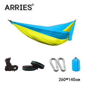 300*200cm Portable Camping Parachute Hammock Survival Garden Outdoor Furniture Leisure Sleeping Hamaca Travel Double Hanging Bed