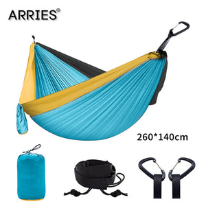 300*200cm Portable Camping Parachute Hammock Survival Garden Outdoor Furniture Leisure Sleeping Hamaca Travel Double Hanging Bed