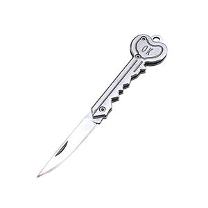 Stainless Steel Unboxing Mini Knife Sharp Portable Folding Small Blade Portable Keychain Small Hanging Outdoor Camping Knife