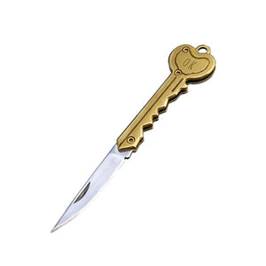 Stainless Steel Unboxing Mini Knife Sharp Portable Folding Small Blade Portable Keychain Small Hanging Outdoor Camping Knife