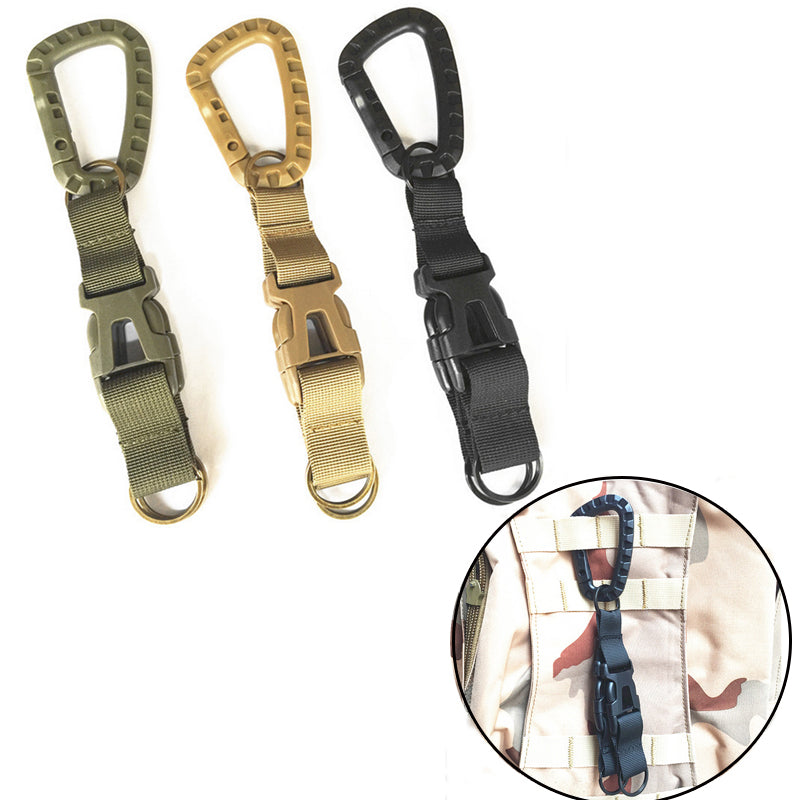 Outdoor Camping Tactical Carabiner Backpack Hooks Olecranon Molle Hook Survival Gear EDC Military Nylon Keychain Clasp