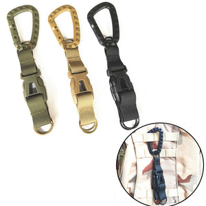 Outdoor Camping Tactical Carabiner Backpack Hooks Olecranon Molle Hook Survival Gear EDC Military Nylon Keychain Clasp