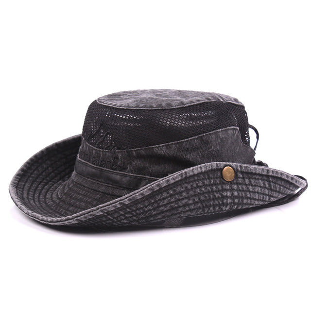Tri-polar Hiking Hat Men Wide Brim Foldable Cap Summer Hat Sun Protection Hunting Hat Hiking Fishing Camping Outdoor Sport Caps